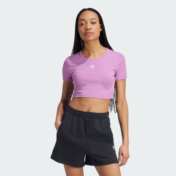  Áo T-shirt adidas Essentials Ribbed nữ - IW5723 