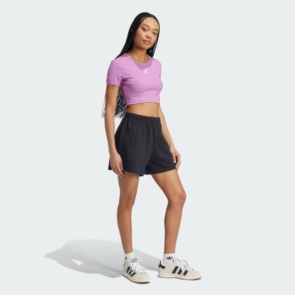  Áo T-shirt adidas Essentials Ribbed nữ - IW5723 