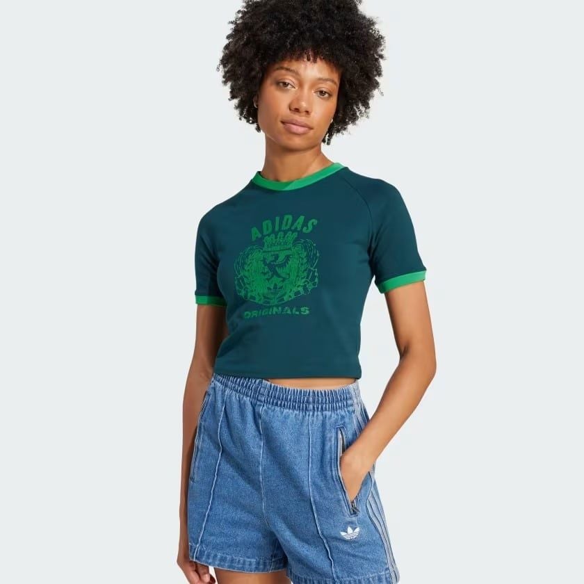  Áo Baby Tee adidas Graphic Crest Nữ - JY2834 