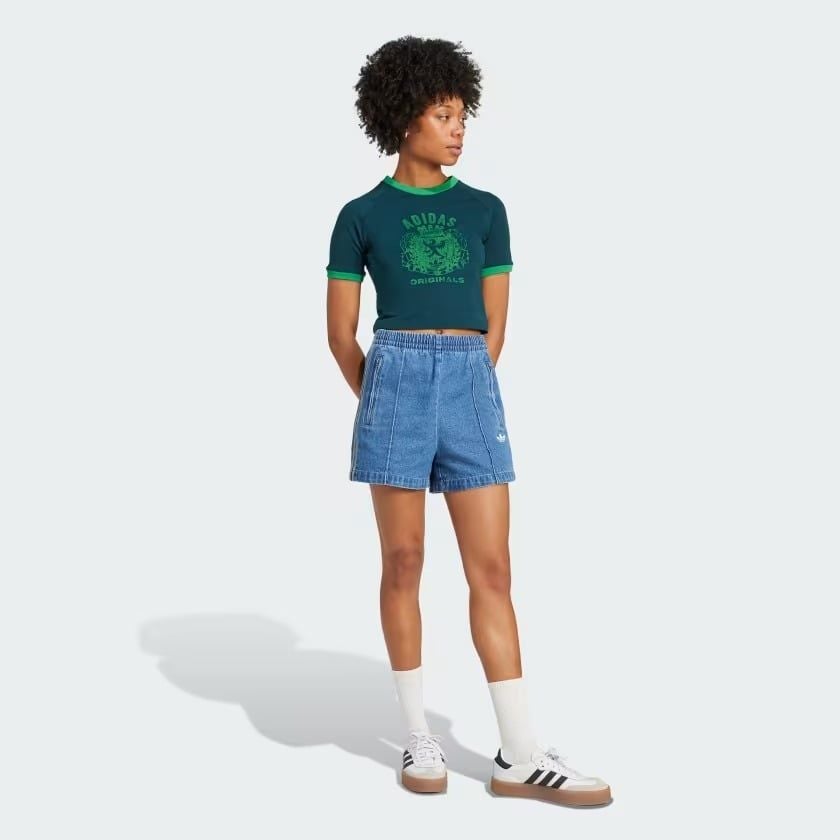  Áo Baby Tee adidas Graphic Crest Nữ - JY2834 