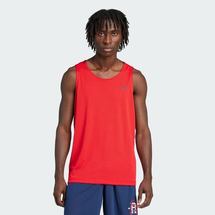  Áo Tank Top adidas Q2 Varsity Mesh Nam - JD0690 