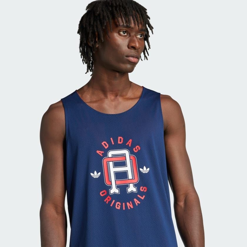  Áo Tank Top adidas Q2 Varsity Mesh Nam - JD0690 