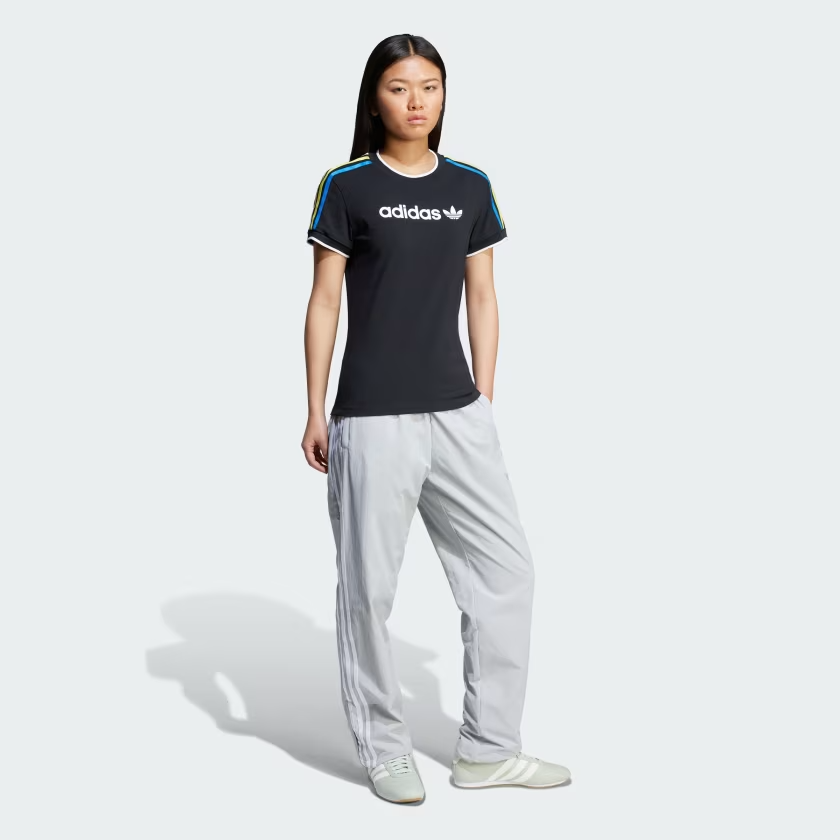  Áo T-shirt adidas Linear Cali 3 sọc Nữ - JD2724 