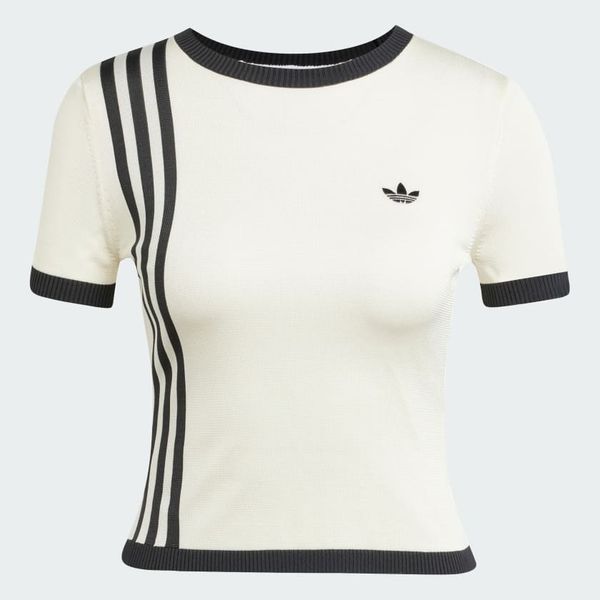  Áo T-shirt adidas Knitted 3 sọc Nữ - JJ0961 