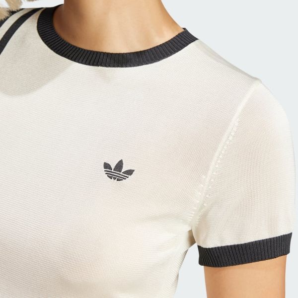  Áo T-shirt adidas Knitted 3 sọc Nữ - JJ0961 