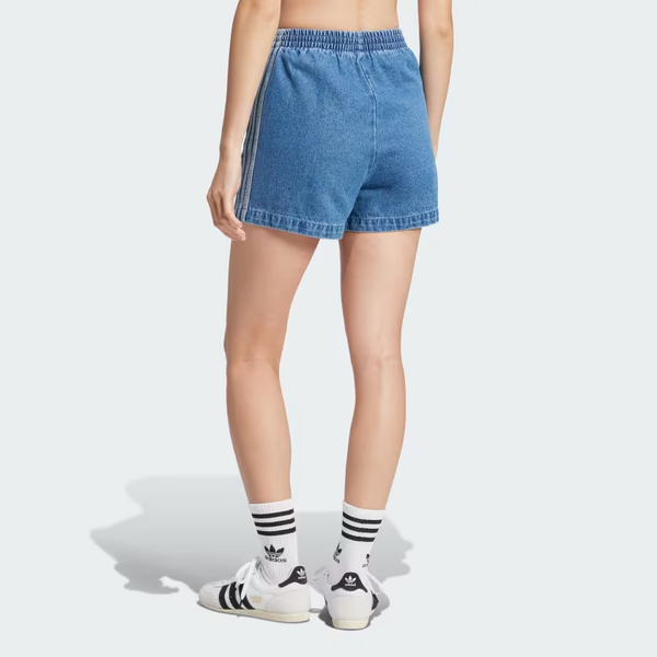 Quần short bò adidas Denim Adicolor Firebird Nữ - JD2562 