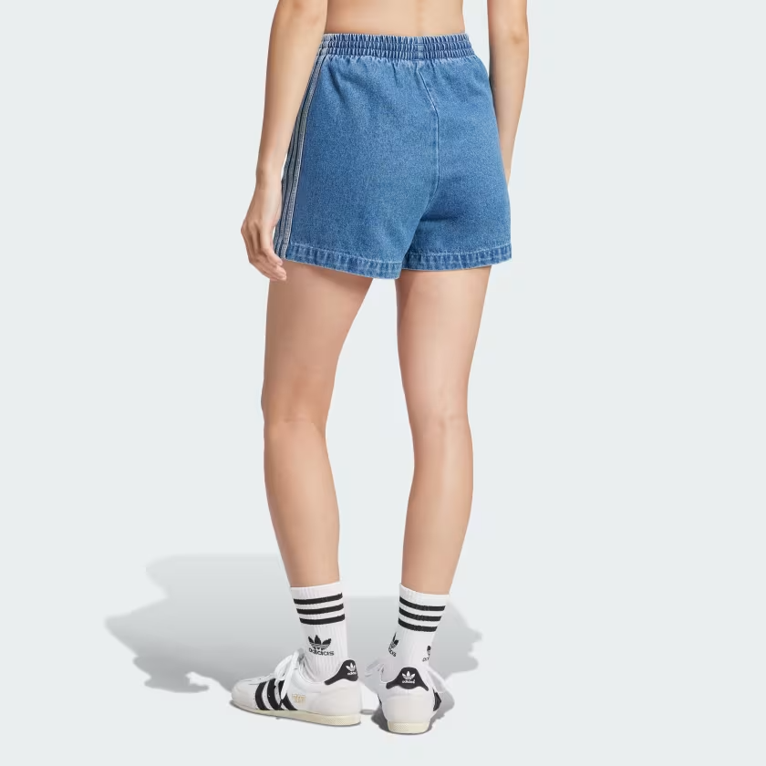  Quần short bò adidas Denim Adicolor Firebird Nữ - JD2562 