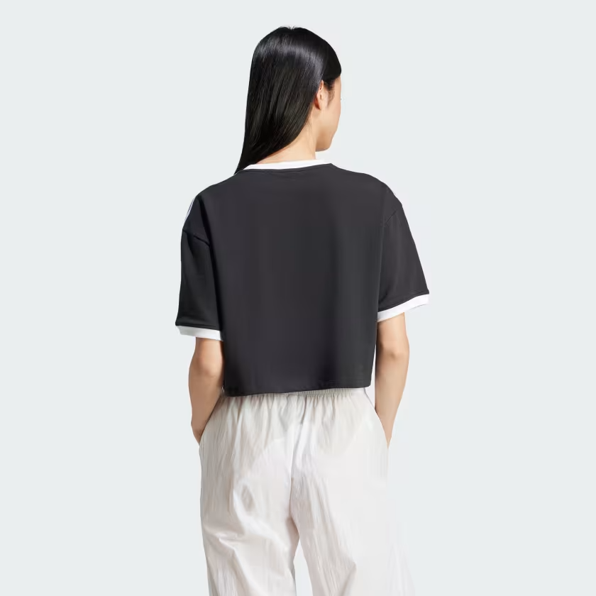  Áo T-shirt adidas Adicolor Crop 3 sọc Nữ - JC8149 