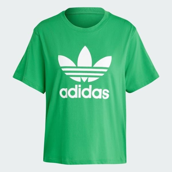  Áo T-shirt adidas Adicolor Trefoil Boxy nữ - IY4691 