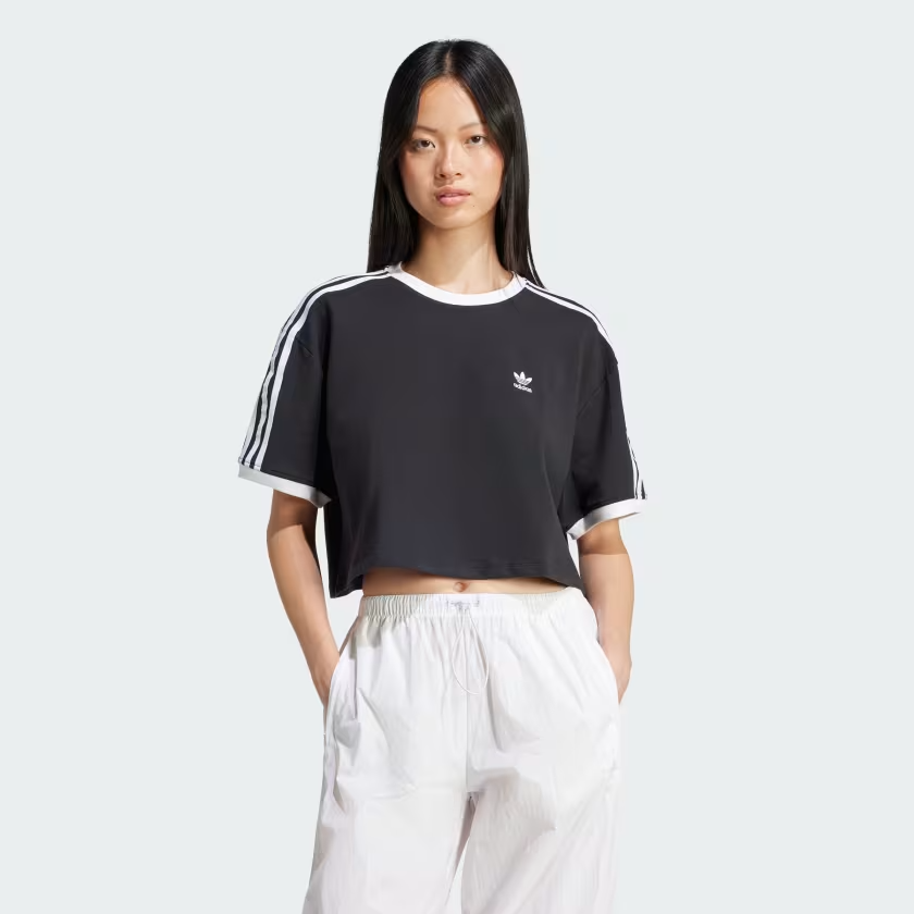  Áo T-shirt adidas Adicolor Crop 3 sọc Nữ - JC8149 