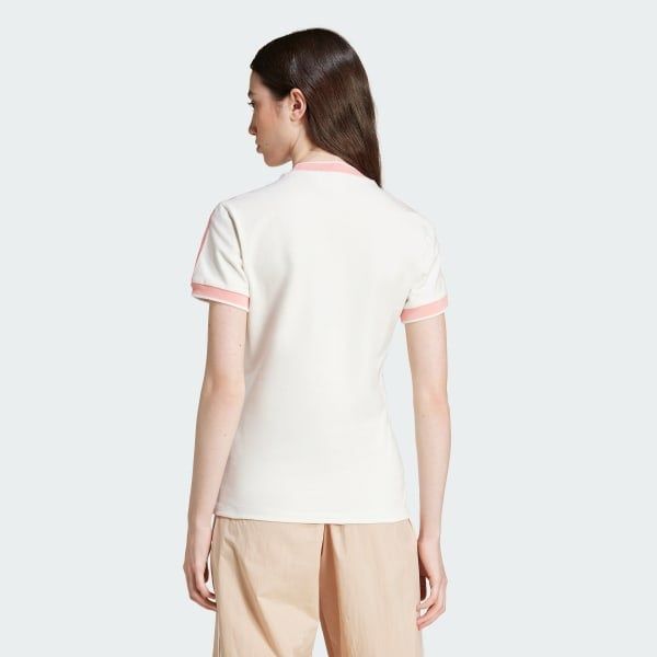  Áo T-shirt adidas 3 Sọc Dáng Ôm Graphic Badge Nữ - IY9234 