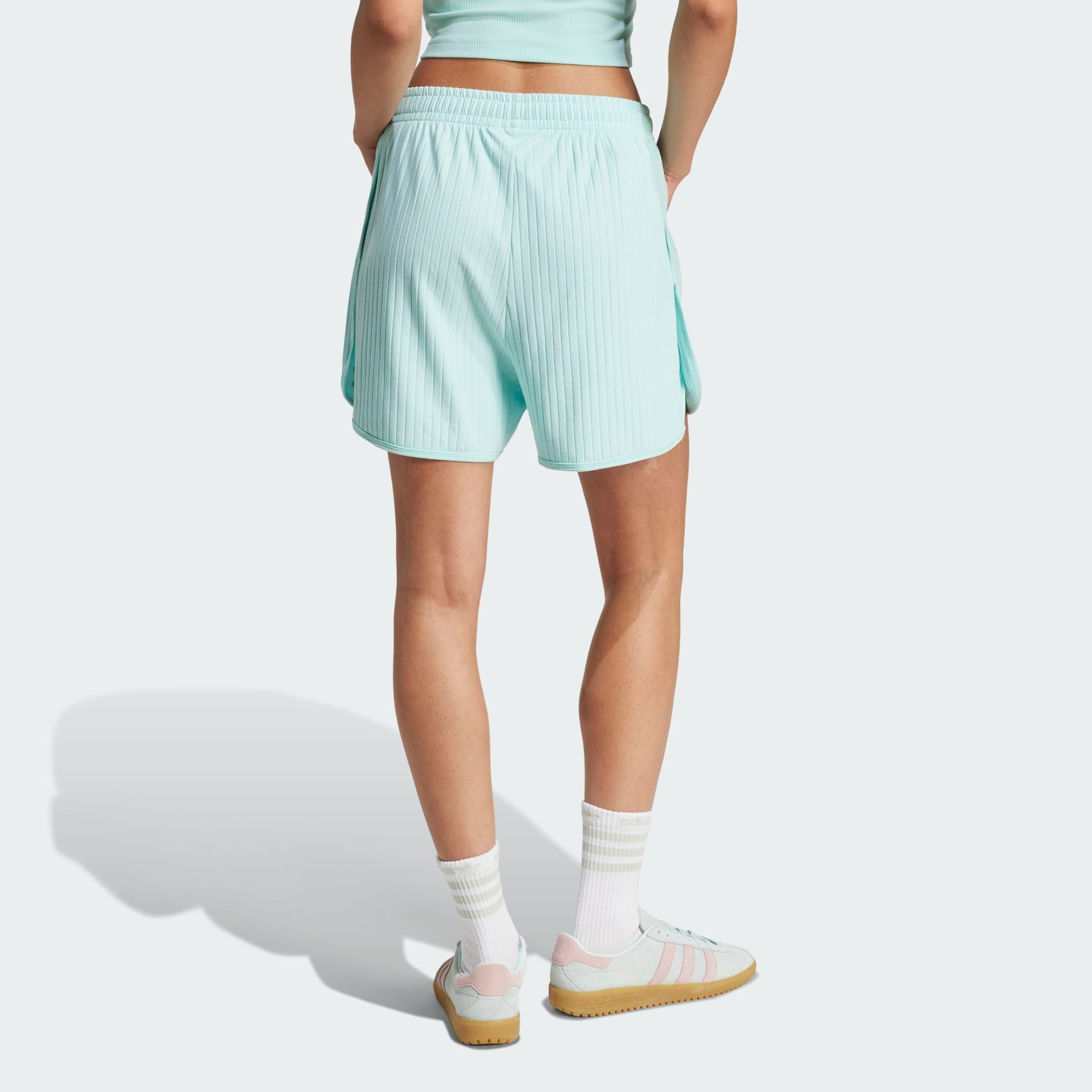  Quần short adidas Essentials Wide Rib Sprinter Nữ - JD5163 