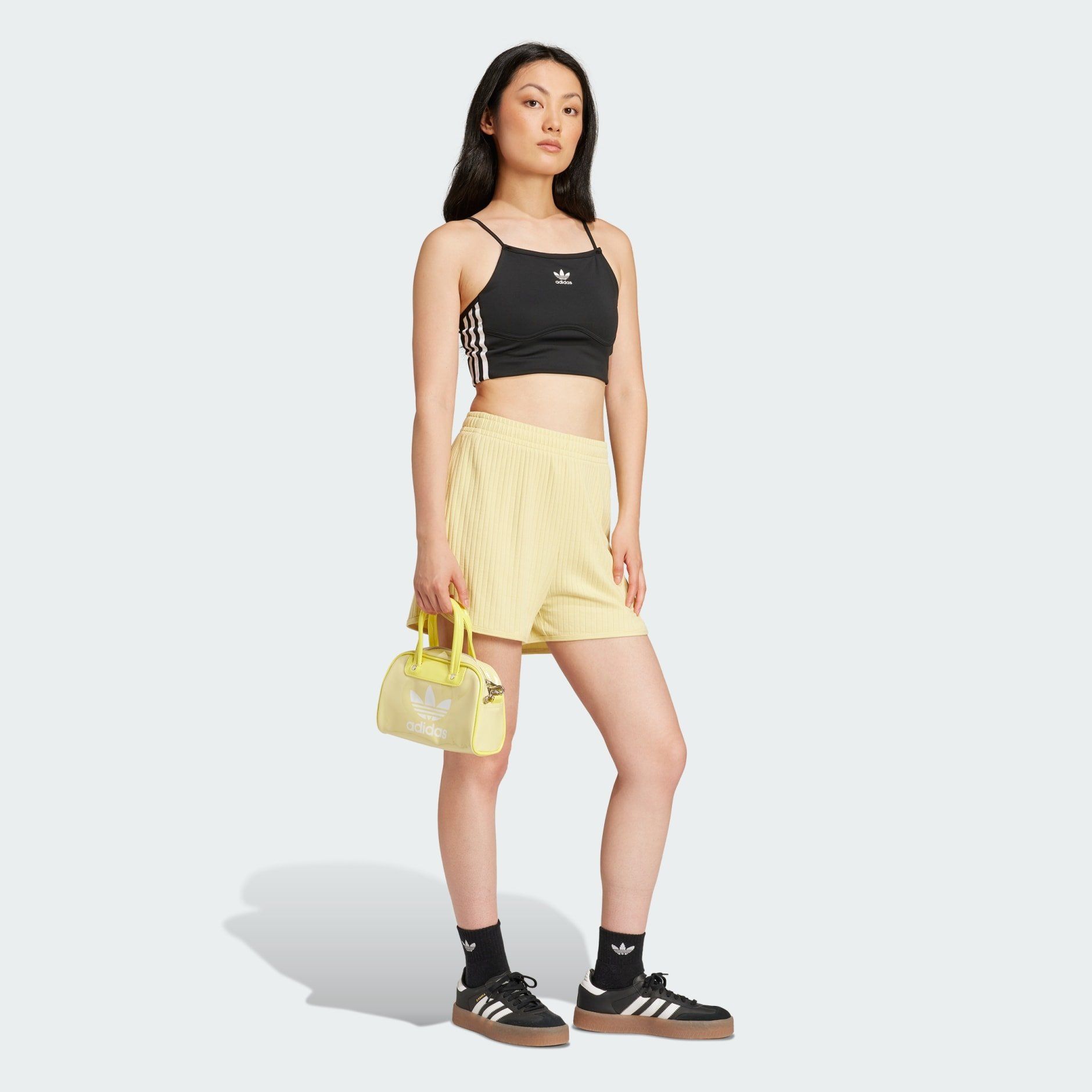  Quần short adidas Essentials Wide Rib Sprinter Nữ - JD5164 