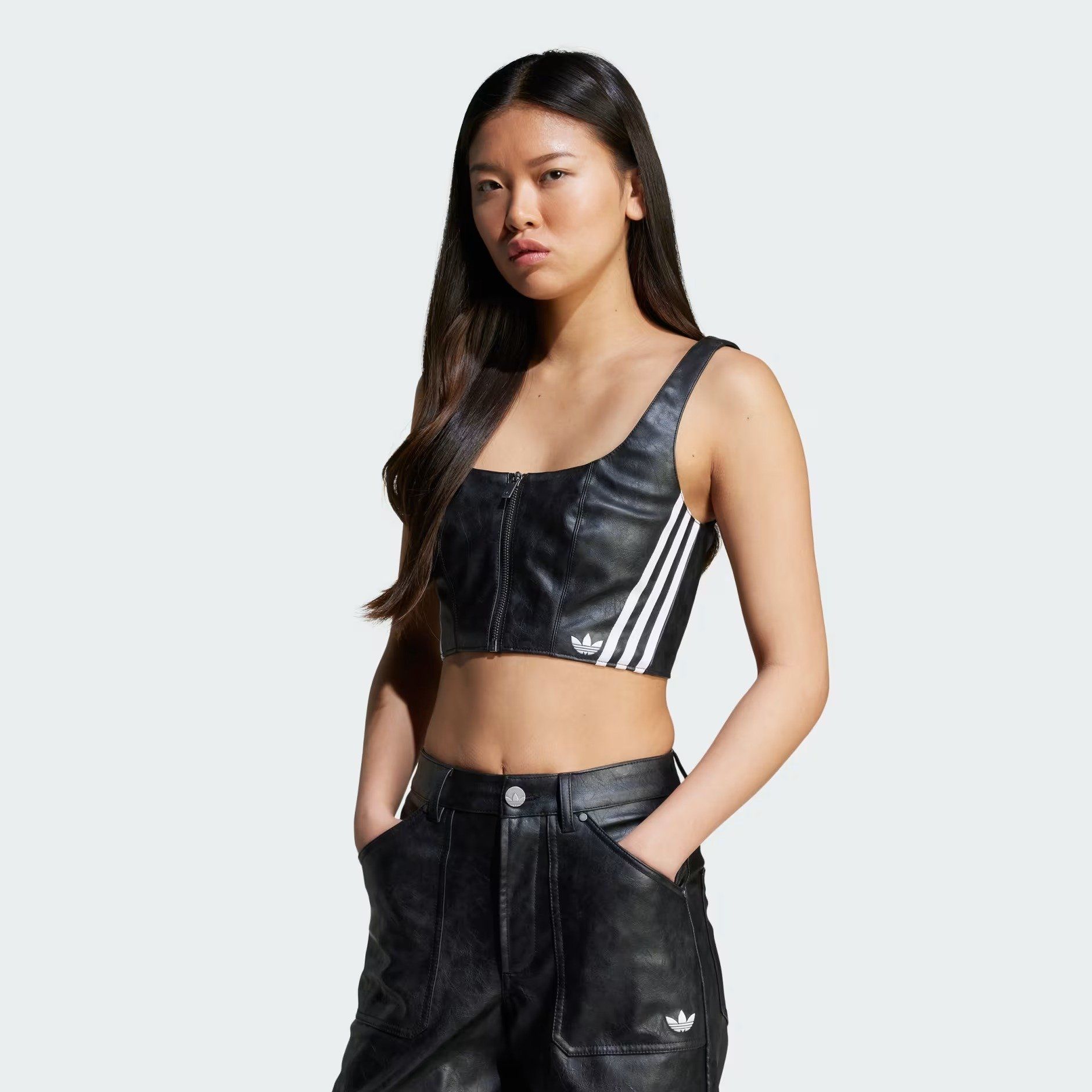  Áo hai dây adidas Adilenium Season 3 Vintage giả da Nữ - JY6309 