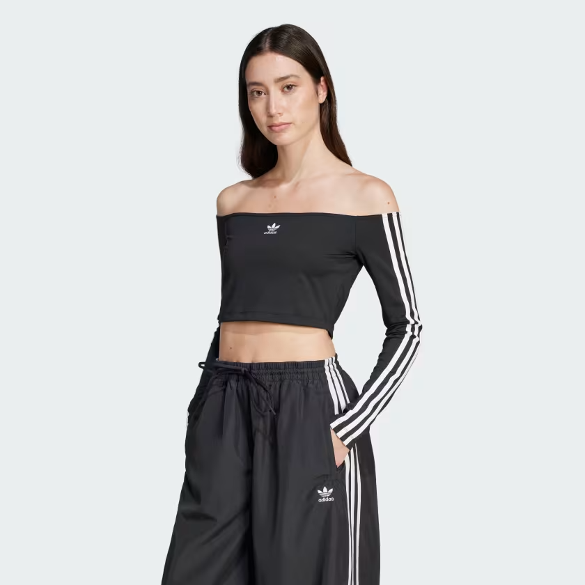  Áo dài tay adidas Adicolor trễ vai Nữ - JD0274 