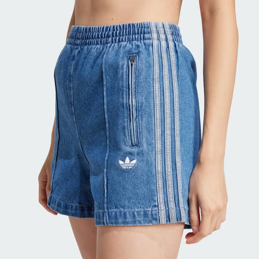  Quần short bò adidas Denim Adicolor Firebird Nữ - JD2562 