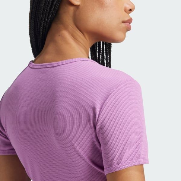  Áo T-shirt adidas Essentials Ribbed nữ - IW5723 