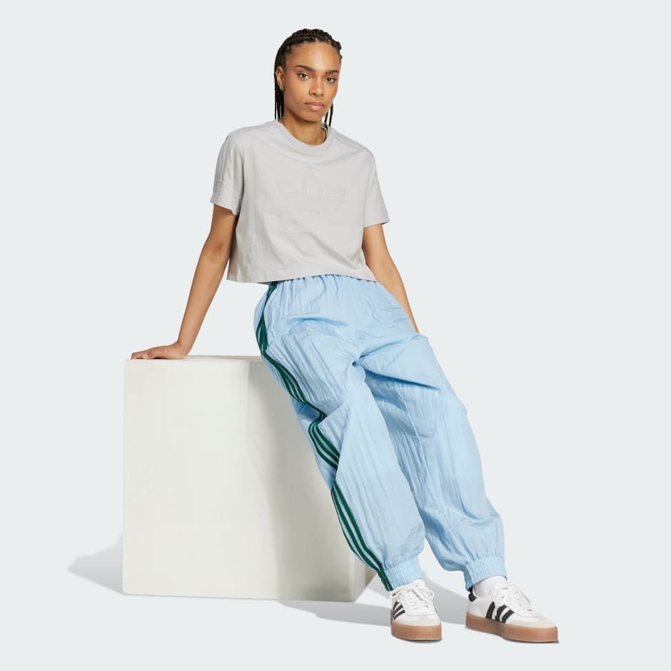  Áo crop top adidas Firebird ba lá Nữ - IY9505 