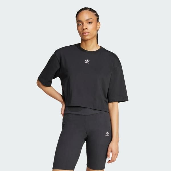  Áo T-shirt lửng adidas Essentials Nữ - IW5706 