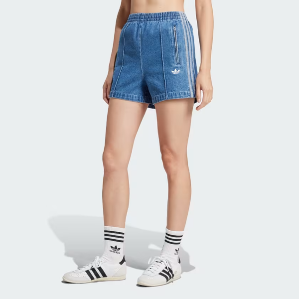  Quần short bò adidas Denim Adicolor Firebird Nữ - JD2562 