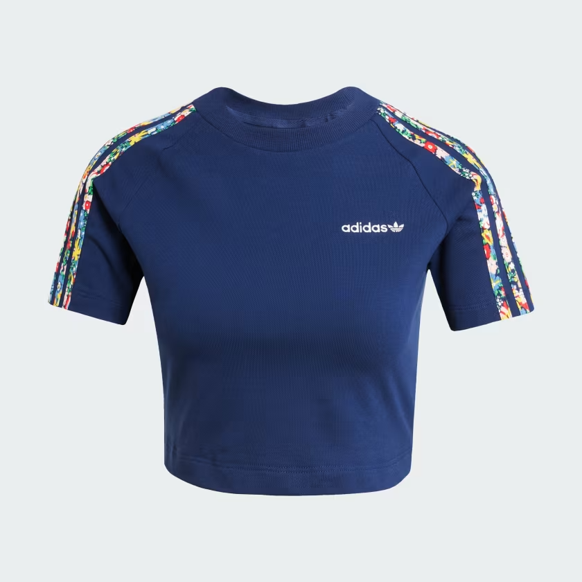  Áo Baby Tee adidas Originals x Liberty London 3 sọc Nữ - JC7788 