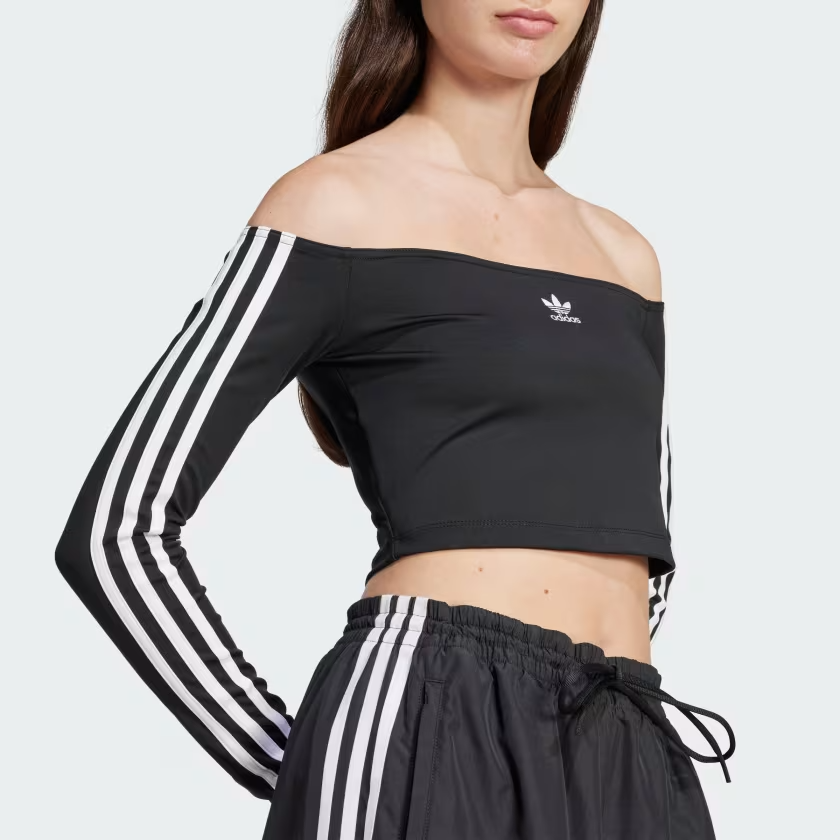  Áo dài tay adidas Adicolor trễ vai Nữ - JD0274 
