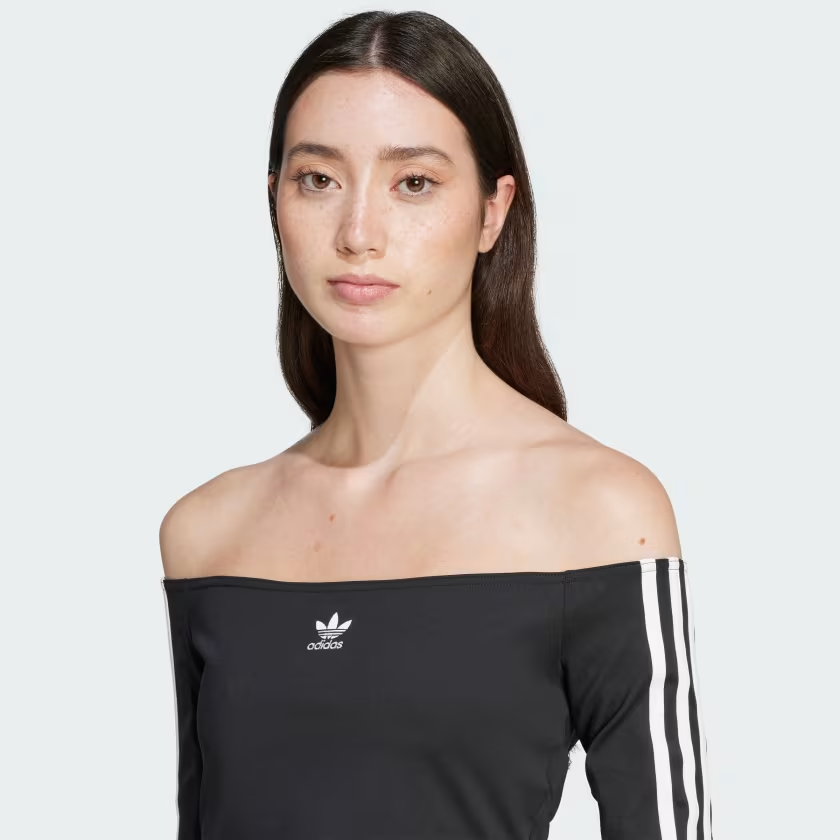  Áo dài tay adidas Adicolor trễ vai Nữ - JD0274 