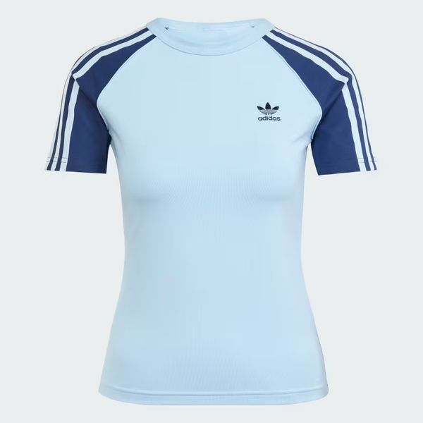  Áo T-shirt adidas Slim Raglan Adicolor 3 sọc Nữ - JD0836 