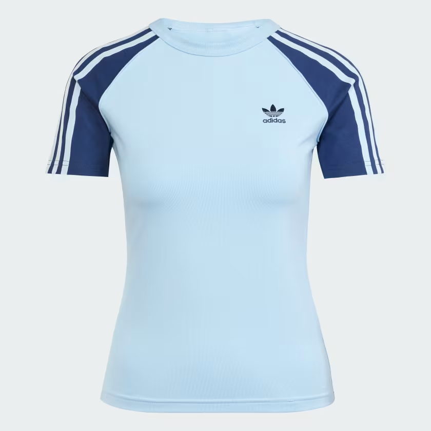  Áo T-shirt adidas Slim Raglan Adicolor 3 sọc Nữ - JD0836 