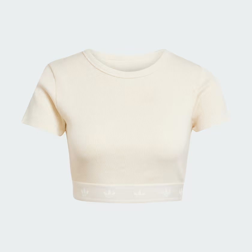  Áo crop top adidas có viền bo Nữ - JD0040 