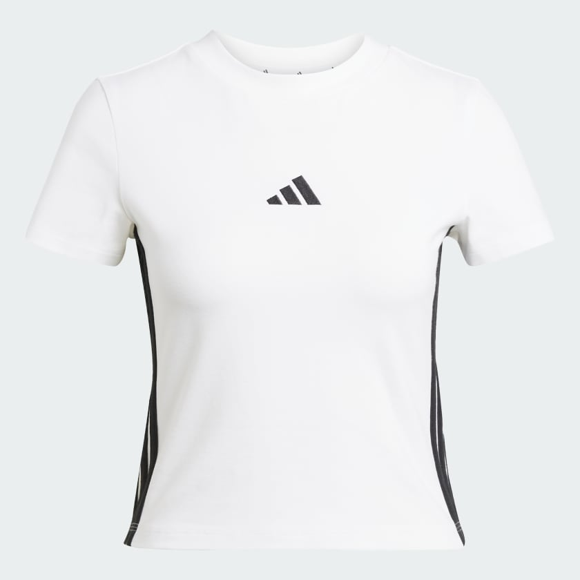  Áo Baby Tee adidas Essentials 3 sọc Nữ - JE1239 