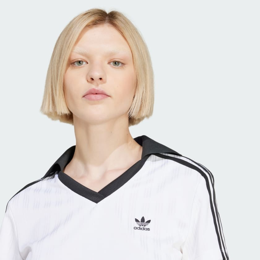  Áo Polo crop top adidas Adicolor Football Nữ - JD2608 