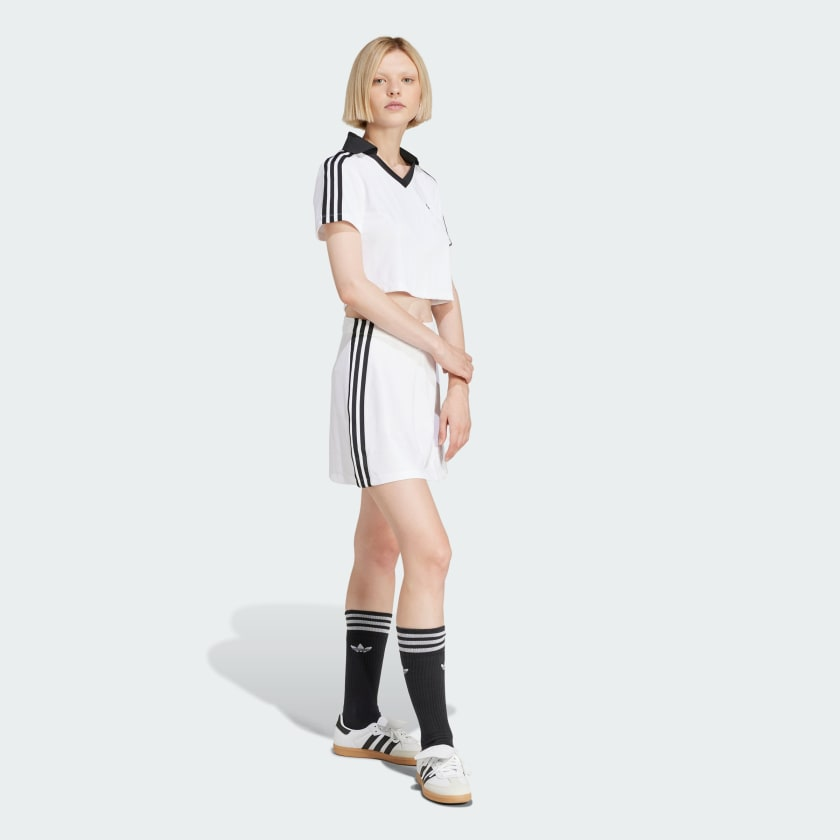  Áo Polo crop top adidas Adicolor Football Nữ - JD2608 