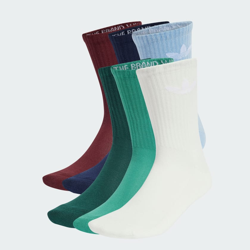  Tất cổ trung adidas Ba lá có đệm Unisex - JI9504 
