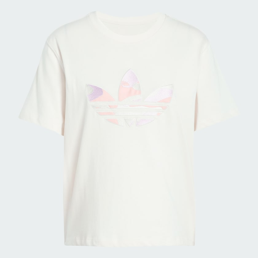  Áo T-shirt adidas Logo Camo Crop Nữ - JI5735 