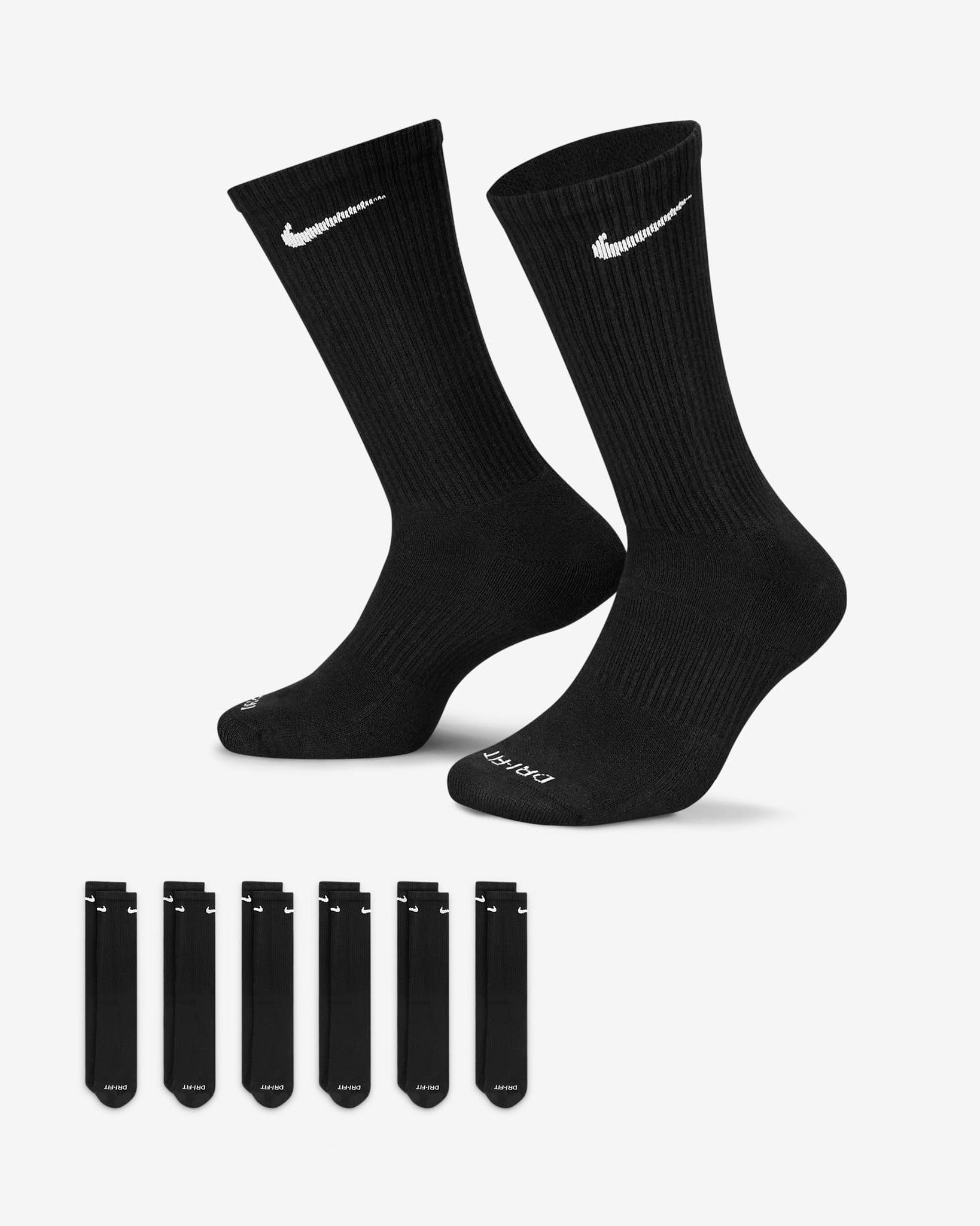 Tất thể thao Nike Training Crew Socks nam SX6897-010 
