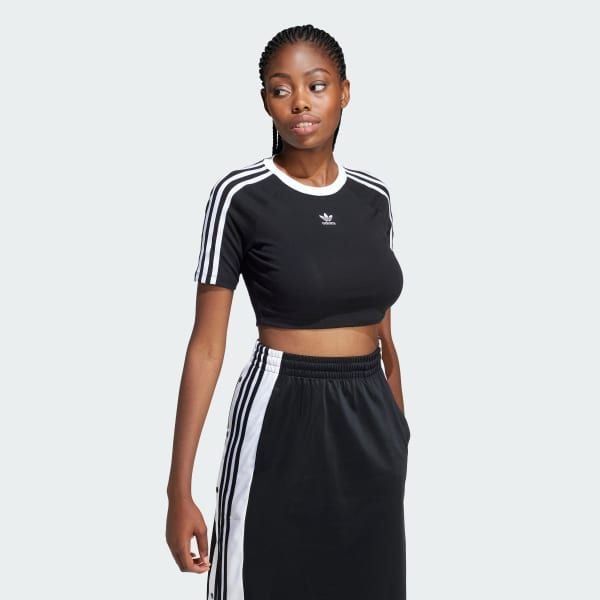  Áo Baby Tee adidas 3 sọc Nữ - IU2532 