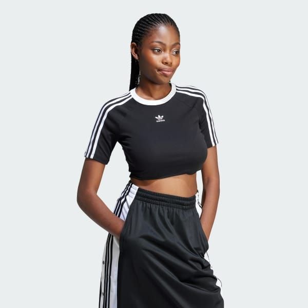  Áo Baby Tee adidas 3 sọc Nữ - IU2532 