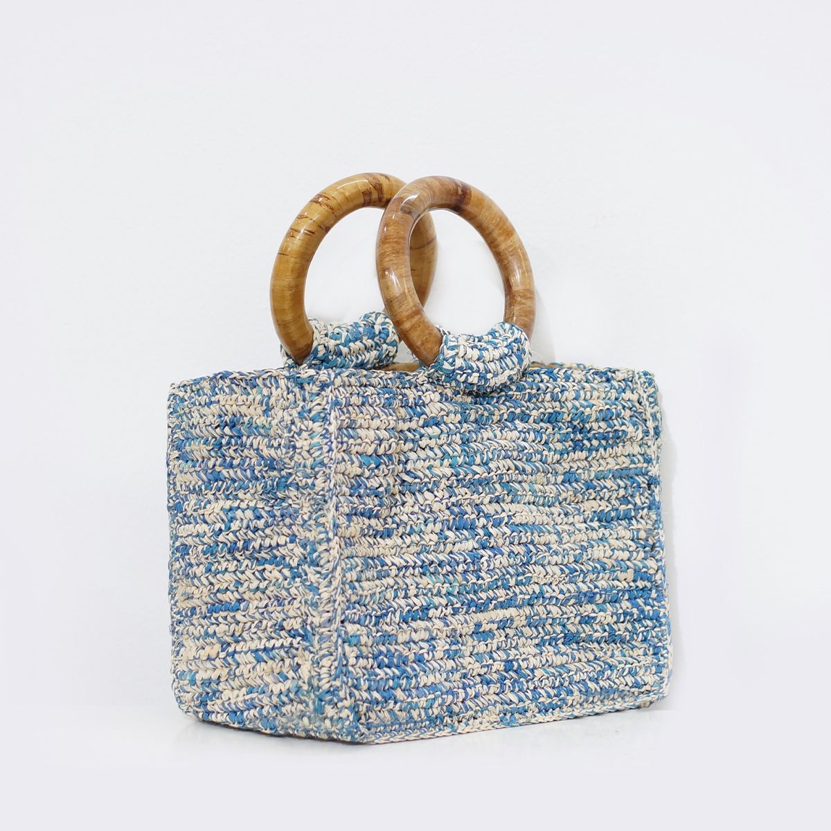 Túi Hộp Chữ Nhật Cói Sợi Cọ Raffia Cao Cấp - PIXEL