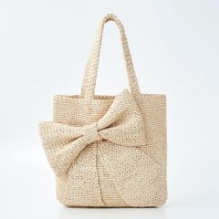 Túi Cói Sợi Cọ Raffia Cao Cấp - RIBBON BOW