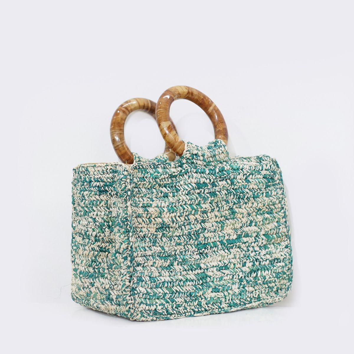 Túi Hộp Chữ Nhật Cói Sợi Cọ Raffia Cao Cấp - PIXEL