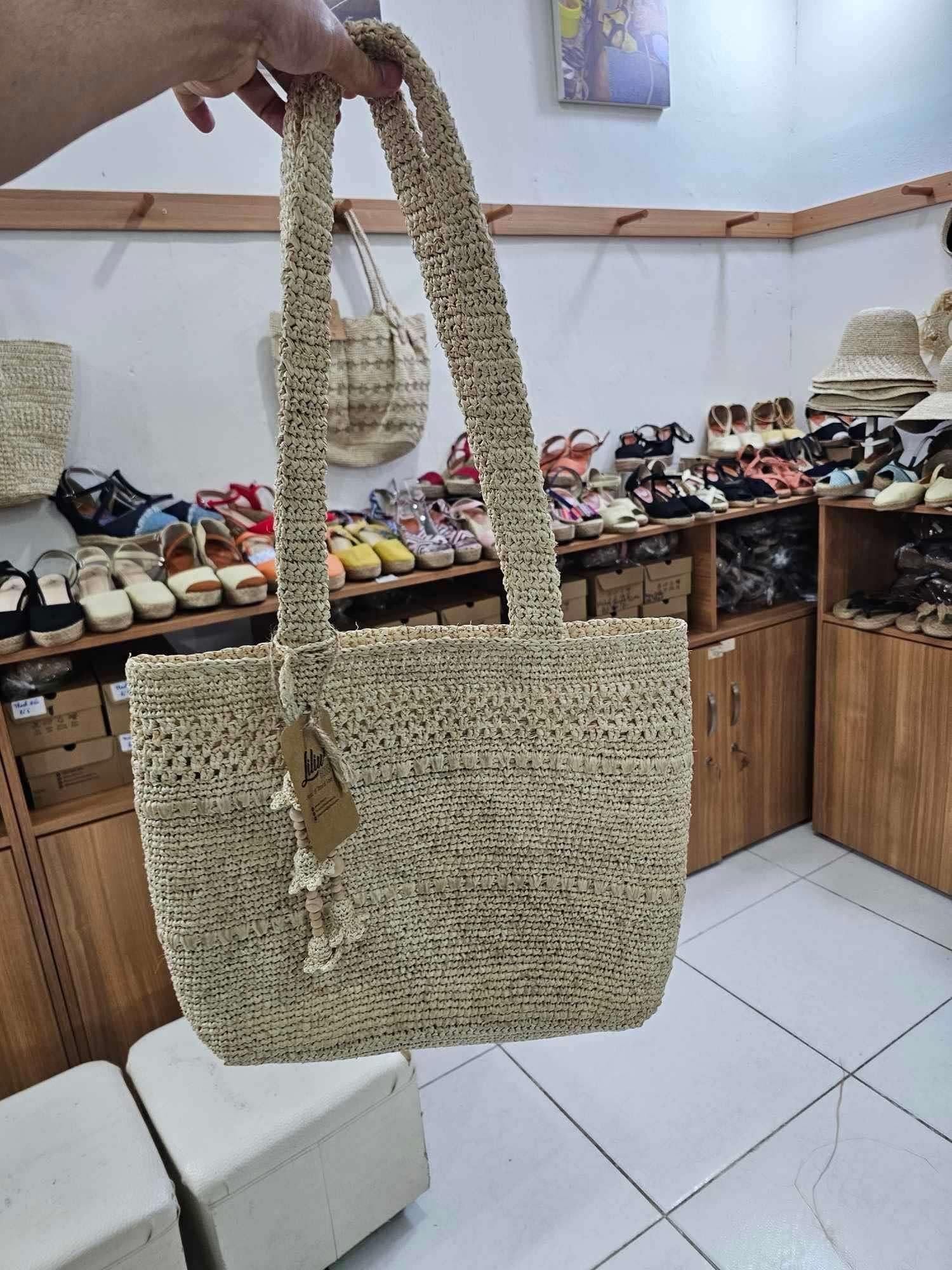 Túi Móc Tay Sợi Cọ Raffia Cao Cấp - CAM LÂM 30