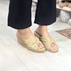 Dép Cói Đế Xuồng Phối Quai Nơ 6cm - MISS PIA
