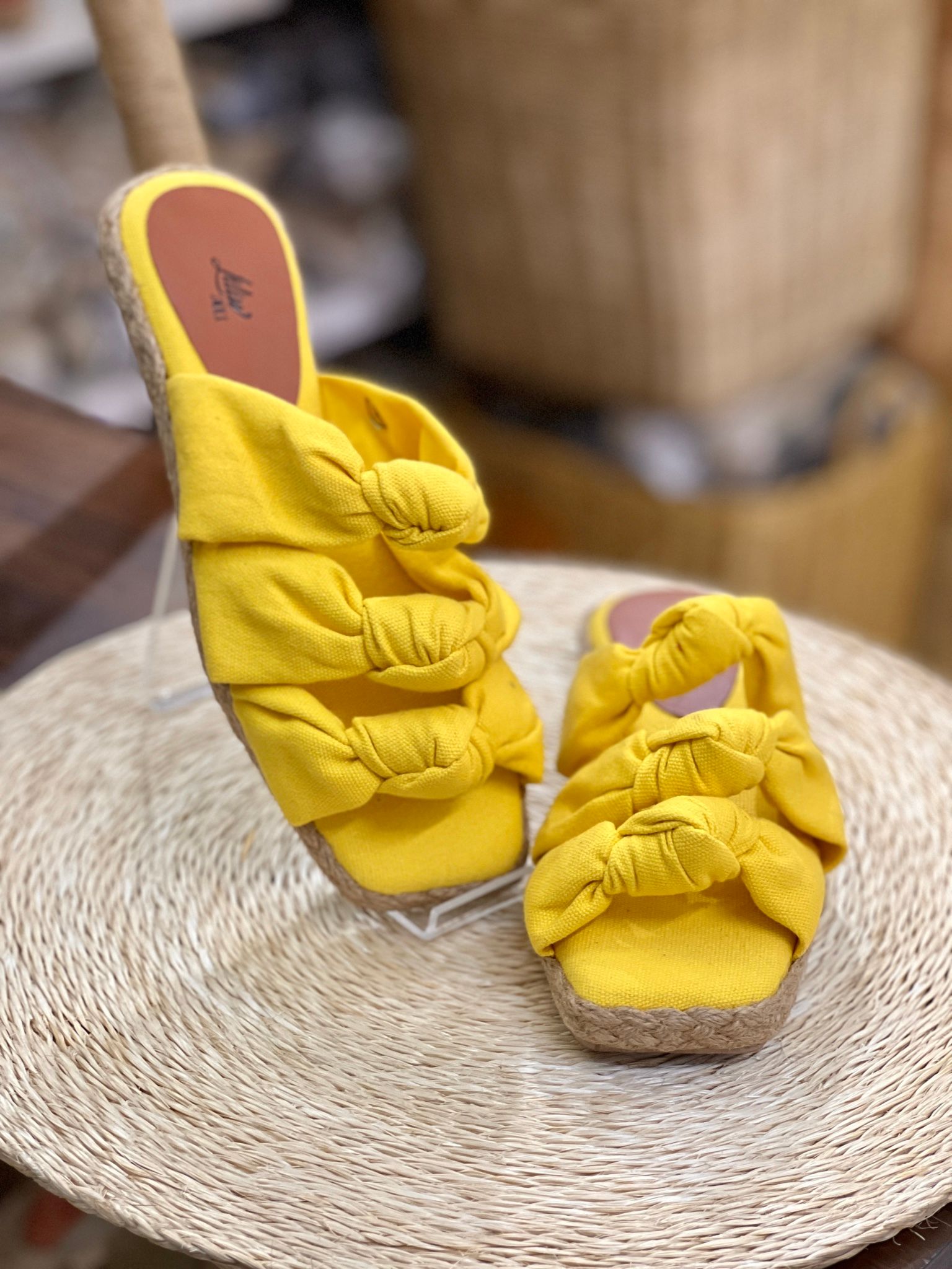 Dép Cói Ba Quai Nơ 2cm - BABY