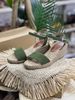 Sandal Cói Đế Xuồng Quai Ngang 6cm - HOÀNG QUYÊN