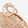 Túi Cói Abaca Xách Tay Hình Bán Nguyệt