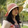 Nón Cói Raffia Chóp Tròn Dạng Nửa Vành Lưỡi Trai 8cm - BO SAU