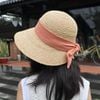 Nón Cói Raffia Chóp Tròn Dạng Nửa Vành Lưỡi Trai 8cm - BO SAU