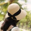 Nón Cói Raffia Chóp Tròn Dạng Nửa Vành Lưỡi Trai 8cm - BO SAU