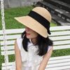 Nón Cói Raffia Chóp Tròn Dạng Nửa Vành Lưỡi Trai 8cm - BO SAU